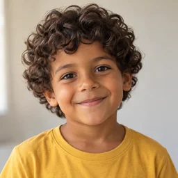 Retrato da criança representada na capa